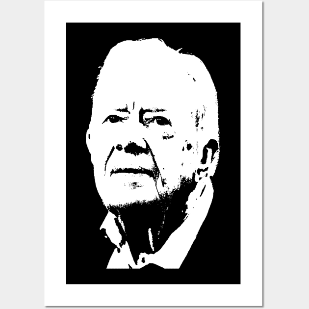 Jimmy Carter portrait Wall Art by phatvo